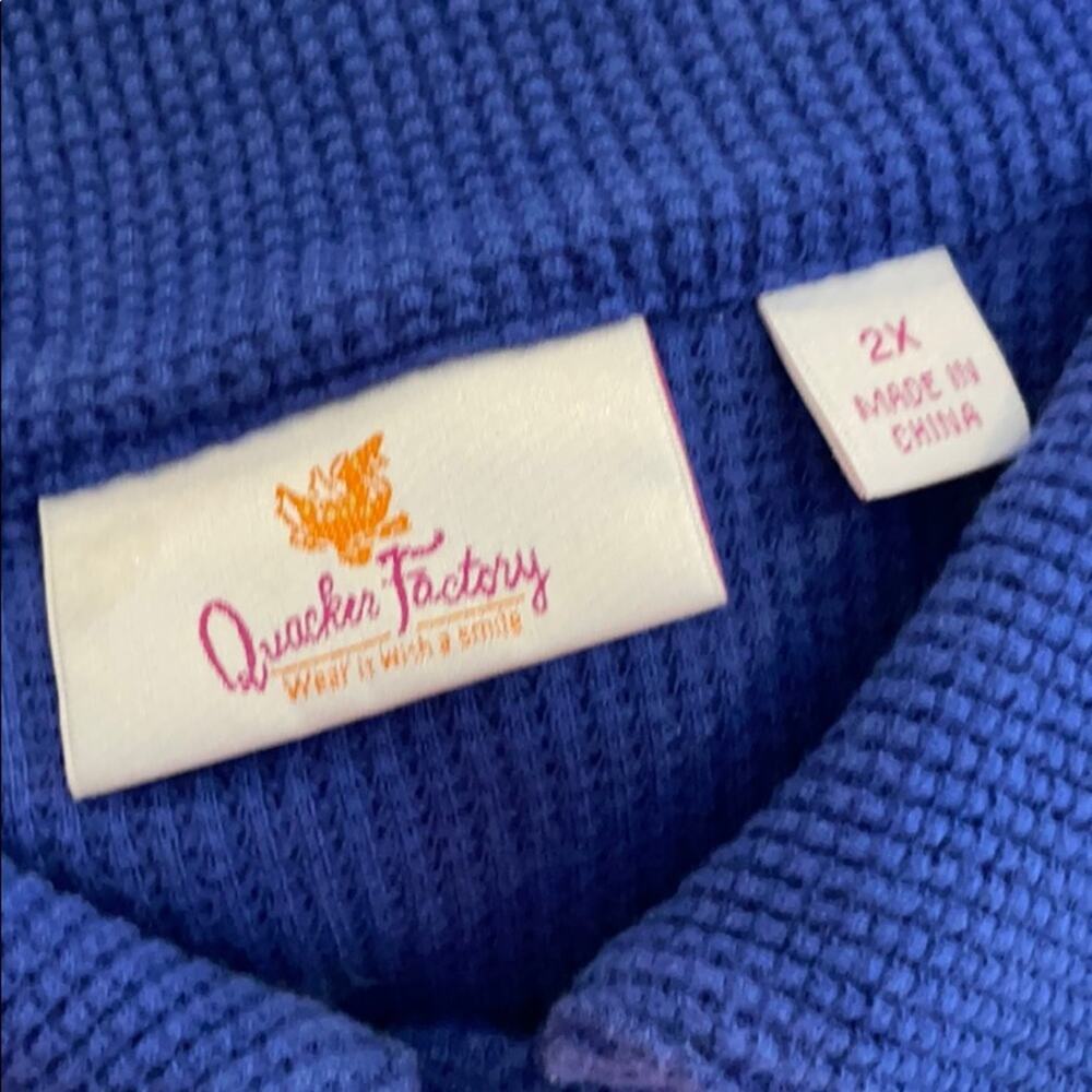 The Quacker Factory Waffle Textured Button Down - image 8